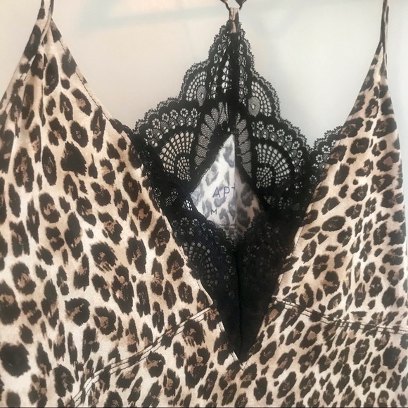 Leopard With Lace Lingerie Size Medium - Picture 2 of 6